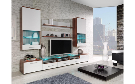 Вітальня Cama 2  слива-білий глянець CAMA MEBLE Польща